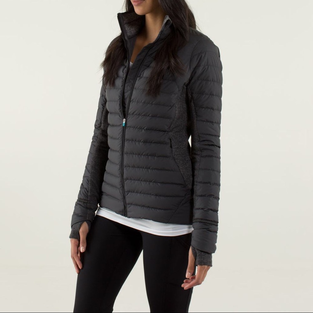 Lululemon Fluff Off Jack- Black Heathered Herringbone